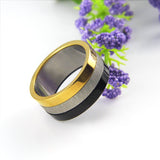 Fashion Women Jewelry 316L Stainless Steel Rings Glazed Exaggerated Wide Slippy 3 Color Casual Party Ring For Men/Women