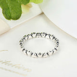 Fashion Authentic 925 100% Solid Sterling Silver Forever Love Heart Finger Ring Original Anniversary Jewelry