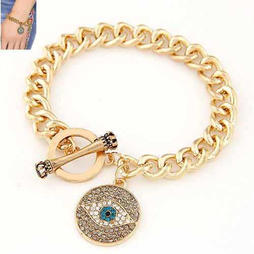 Fashion Gold Bracelets for Women Men Jewelry Vintage Evil Eye Bracelets & Bangles Charm Brazaletes Pulseras Mujer Bijoux