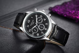 Fashion Casual Mens Watches Luxury Brand High Quality Leather Business Quartz Watch Men Waterproof Wristwatch Relogios Masculino