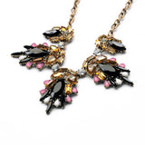 Fashion Design New Arrival Resin Zinc Alloy Best Seller 18k Gold Collar Marquise Insect Imitation Necklace