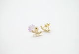 Fashion Earing Big Crystal White Gold Silver Jewelry High Quality Flower Ear Clips Stud Earrings For Women