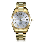 Fashion Fashion Steel Gold Watches Geneva Watch Wristwatches Women Dress Watch Men's Watches Quartz Gift