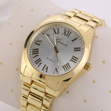 Fashion Fashion Steel Gold Watches Geneva Watch Wristwatches Women Dress Watch Men's Watches Quartz Gift