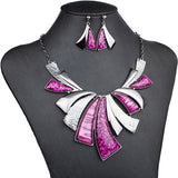 Fashion Jewelry Sets High Quality Woman's Necklace Earrings Sets For Women Wedding Multicolor Resin Party Gift