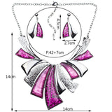 Fashion Jewelry Sets High Quality Woman's Necklace Earrings Sets For Women Wedding Multicolor Resin Party Gift