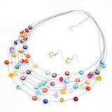 Fashion Jewelry Sets for Women Joyeria Crystal Beads Statement Necklaces Earrings Set Bijoux Parure Bijoux Femme