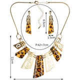 Fashion Leopard Jewelry Sets Woman's Necklace Earring Set Wedding Jewelry Sets New High Quality Party Gifts