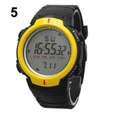 Fashion Men's Women's Waterproof LCD Digital Stopwatch Date Rubber Sport Wrist Watch