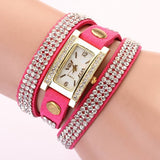 Fashion 2016 New 11 Colors Luxury Leather Casual Gold Wristwatch Watch Women Dress Watches Wrist Watches Quartz