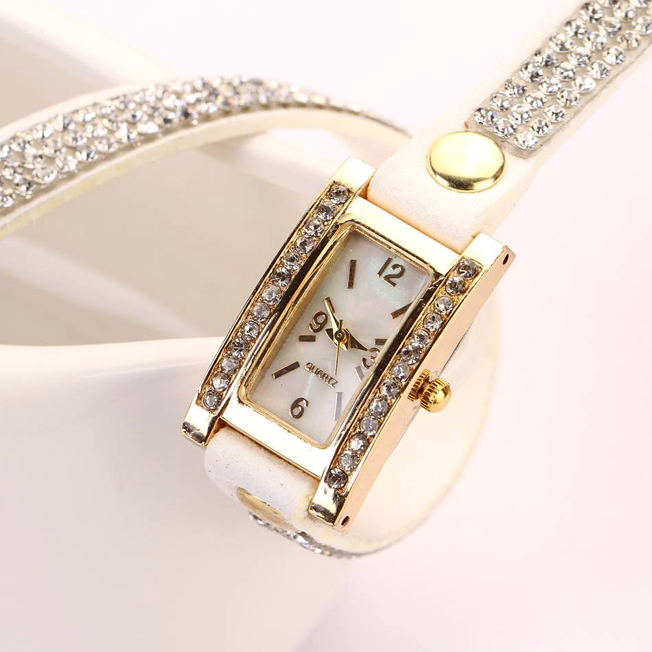 Fashion New Luxury Leather Casual Gold Wristwatch Watch Women Dress Watches Wrist Watches Quartz