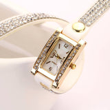 Fashion 2016 New 11 Colors Luxury Leather Casual Gold Wristwatch Watch Women Dress Watches Wrist Watches Quartz