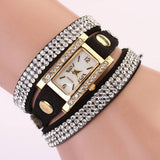 Fashion 2016 New 11 Colors Luxury Leather Casual Gold Wristwatch Watch Women Dress Watches Wrist Watches Quartz