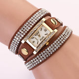 Fashion 2016 New 11 Colors Luxury Leather Casual Gold Wristwatch Watch Women Dress Watches Wrist Watches Quartz