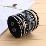 Fashion New Leather Bracelets with Wrap Bracelet for women Clasp Charm Bracelets Bangles