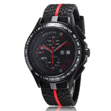 Fashion Outdoor Men Boy Sports Watches Quartz Multifunction Waterproof Military Watch silicone Dress Wristwatches 