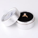 Fashion Statements Rings for Women 18K Gold Plated Round White Austrian Crystal Rings Zircon CZ Band Engagement Ring