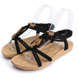 Fashion Summer High Quality Woman Flat Sandals Gladiator Sandalias Mujer Brief Herringbone Flip-flop Sandals Female Shoes