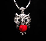 Fashion owl Women tibetan silver Turquoise Crystal Jewelry Sets Chain party wedding women gift Jewelry Sets