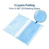 10 Pcs Disposable Face Medical Masks Surgical 3-Ply Nonwoven 10/30/50 PCS Elastic Mouth Soft CE Flu Hygiene Face