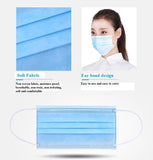 10 Pcs Disposable Face Medical Masks Surgical 3-Ply Nonwoven 10/30/50 PCS Elastic Mouth Soft CE Flu Hygiene Face