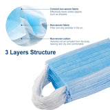10 Pcs Disposable Face Medical Masks Surgical 3-Ply Nonwoven 10/30/50 PCS Elastic Mouth Soft CE Flu Hygiene Face
