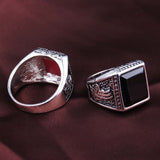 Fine Jewelry 925 Sterling Silver Turquoise Ring Gorgeous Lord Of The Rings For Men New Fashion Engagement Ring