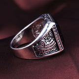 Fine Jewelry 925 Sterling Silver Turquoise Ring Gorgeous Lord Of The Rings For Men New Fashion Engagement Ring