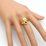 Delicate Zircon Roman Numerals Pattern Alliances Rings, Best Gift For Women Manual Mosaic Love Ring