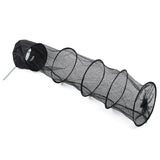 Floating Fish Fishing Basket Mesh Net Collapsible Fresh Water 5 Tiers nylon + metal Black 141cm High quality