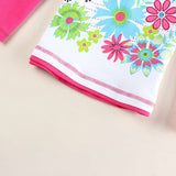 Floral Girl Shirt Nova new Girls t-shirts Spring/Autumn Long Sleeve T Shirt for Children Girl