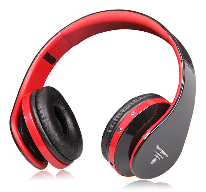 Foldable High Fidelity Surround Sound Noise Canceling Wireless Stereo Bluetooth Headphone Headset With Mic TF Card Supported