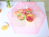 Food Covers Umbrella Style Anti Fly Mosquito Kitchen diameter 65cm cooking Tools meal cover Hexagon gauze table food cover