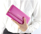 HOT sale Fashion Lady Women popular Purse N682 Long Wallet Bags PU Handbags Card Holder Birthday part Gift