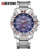 Full Steel Curren Brand Men Watch Fashion Casual Watch Men Date Analog Display Sport Quartz Wristwatches Relogio Masculino