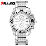 Full Steel Curren Brand Men Watch Fashion Casual Watch Men Date Analog Display Sport Quartz Wristwatches Relogio Masculino