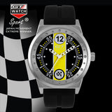 GT WATCH Extreme Flag Montres Yellow Dial Relojes Men's Fashion Style Wristwatch Unisex Silicone Strap Quartz Watch