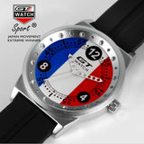 GT WATCH French Flag Montres GT Racing Sport Men's Military Wristwatch Unisex Fashion Women Casual Silicone Trend Watch