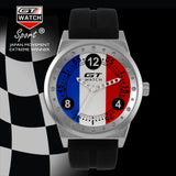 GT WATCH French Flag Montres GT Racing Sport Men's Military Wristwatch Unisex Fashion Women Casual Silicone Trend Watch