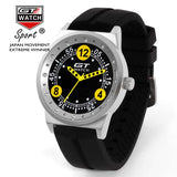 GT WATCH GT3 Racing Sports Speed Relojes Men's Fashion Wristwatch Men Military Pilots Montres Silicone Strap Japan Quartz Watch