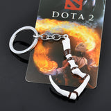 Game Defense Of The Ancients Dota2 Pudge Inscribed Dragonclaw Hook Keychains Men Jewelry Accessorie with Retail Package Cosplay