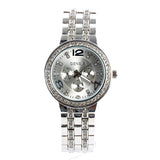 Geneva Bling Crystal Women Girl Unisex Stainless Steel Quartz Wrist Watch