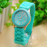 Geneva Casual Watch Women Dress Watch Quartz Military men Silicone watches Unisex Wristwatch Sports watch