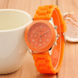 Geneva Casual Watch Women Dress Watch 2015 Quartz Military men Silicone watches Unisex Wristwatch Sports watch relogio feminino