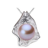 Genuine 10-11mm Natural Freshwater Big Pearl Pendant Necklace Charm Beautiful Jewelry for Women