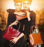Genuine Leather Solid Purses+Shoulder +Handbag 3 PCS/Set Luxury Women Designer Handbags High Quality Sac a Main Composite Bag