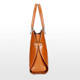 Genuine Leather Solid Purses+Shoulder +Handbag 3 PCS/Set Luxury Women Designer Handbags High Quality Sac a Main Composite Bag