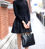 Genuine Leather Solid Purses+Shoulder +Handbag 3 PCS/Set Luxury Women Designer Handbags High Quality Sac a Main Composite Bag