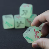 Night Lights Love Dice of Sex Fun Toys, Glow In The Dark Erotic Dice,Noctilucent Sex Dice of Adult game
