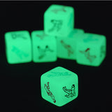 Night Lights Love Dice of Sex Fun Toys, Glow In The Dark Erotic Dice,Noctilucent Sex Dice of Adult game